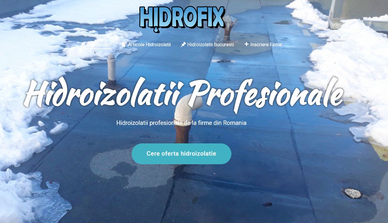 hidroizolatii profesionale Hidrofix.ro