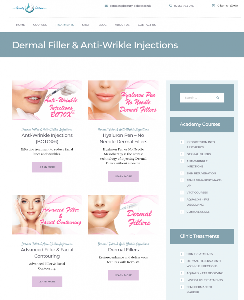 Beauty Deluxe Clinic Treatments